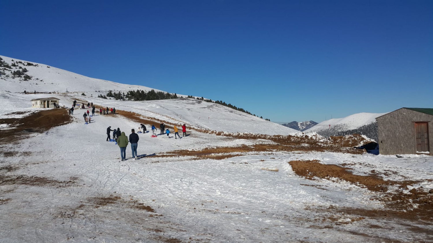 Zigana’da kızak keyfi hızlı başladı 10