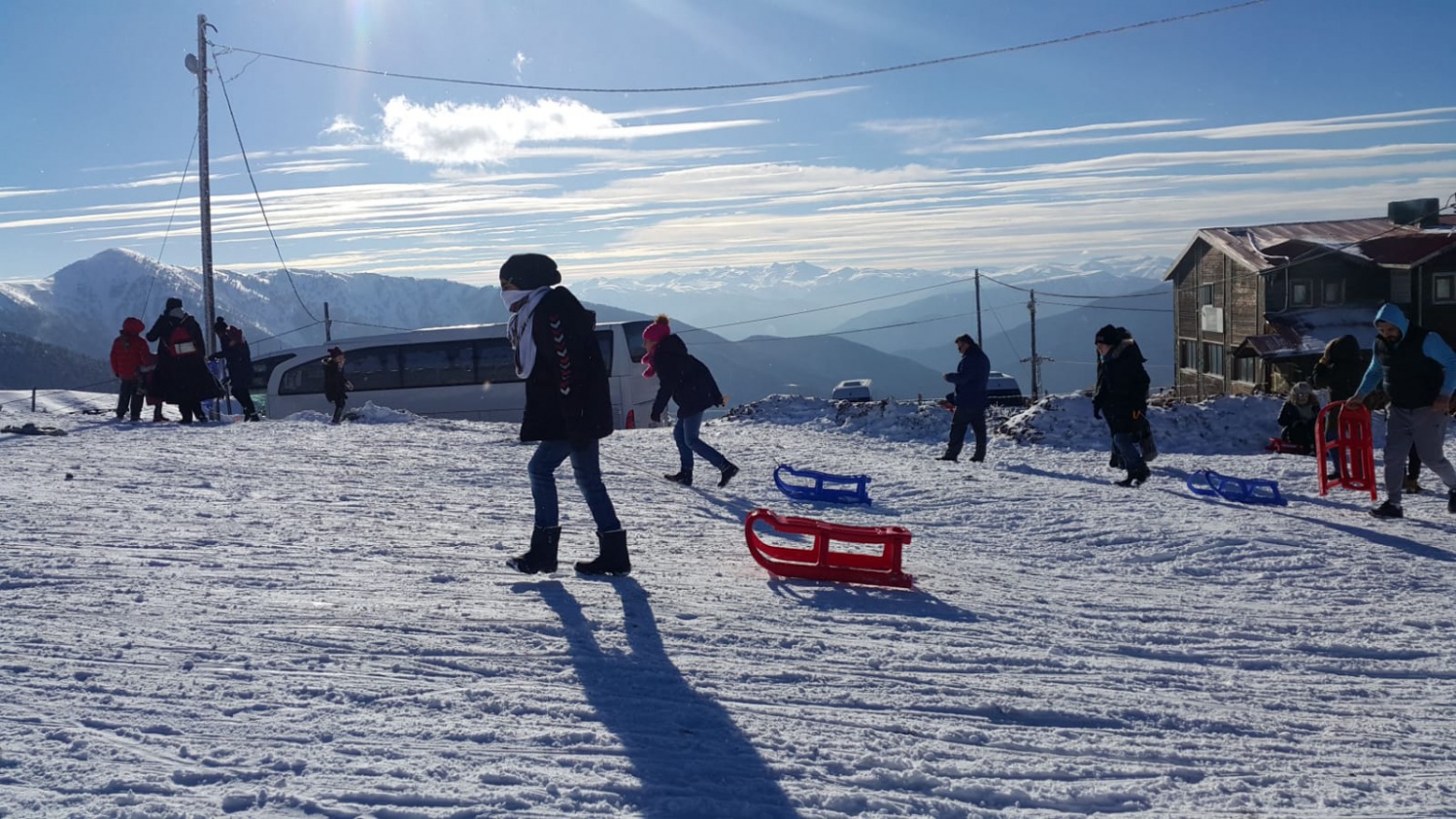 Zigana’da kızak keyfi hızlı başladı 9