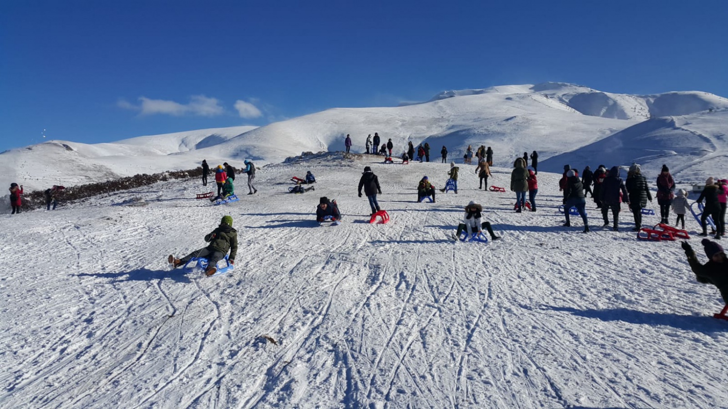 Zigana’da kızak keyfi hızlı başladı 7