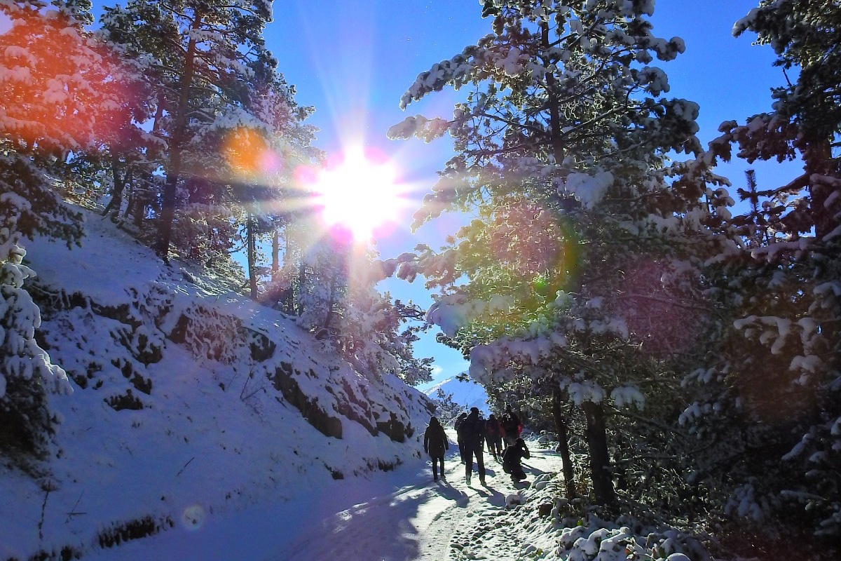 Gümüşhaneli dağcılardan tarihi ipek yolunda beyaz yürüyüş 13