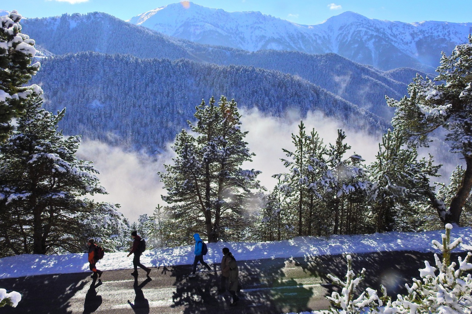 Gümüşhaneli dağcılardan tarihi ipek yolunda beyaz yürüyüş 24