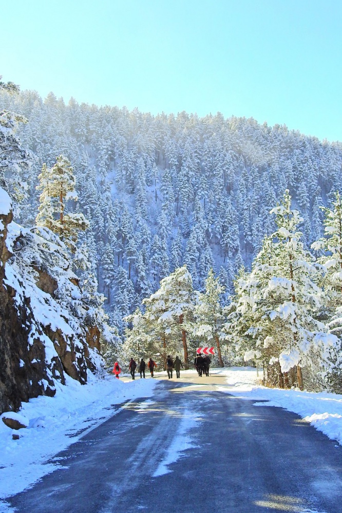 Gümüşhaneli dağcılardan tarihi ipek yolunda beyaz yürüyüş 22