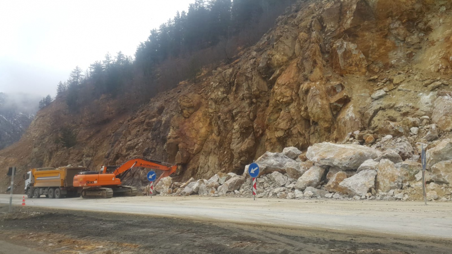 Zigana dağındaki heyelan 16