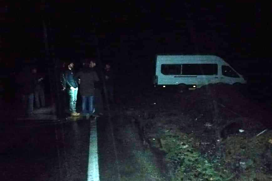 İşçi servisi kaza yaptı: 2 yaralı 1