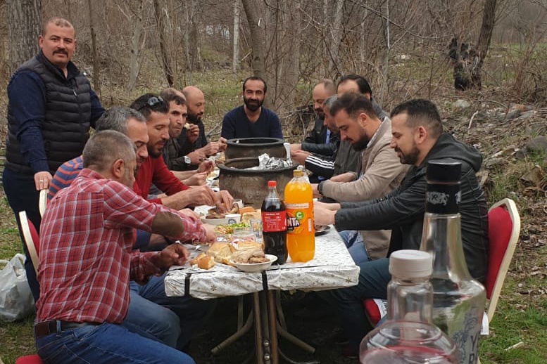 Madenciler Mescitli köyünde stres attı 1