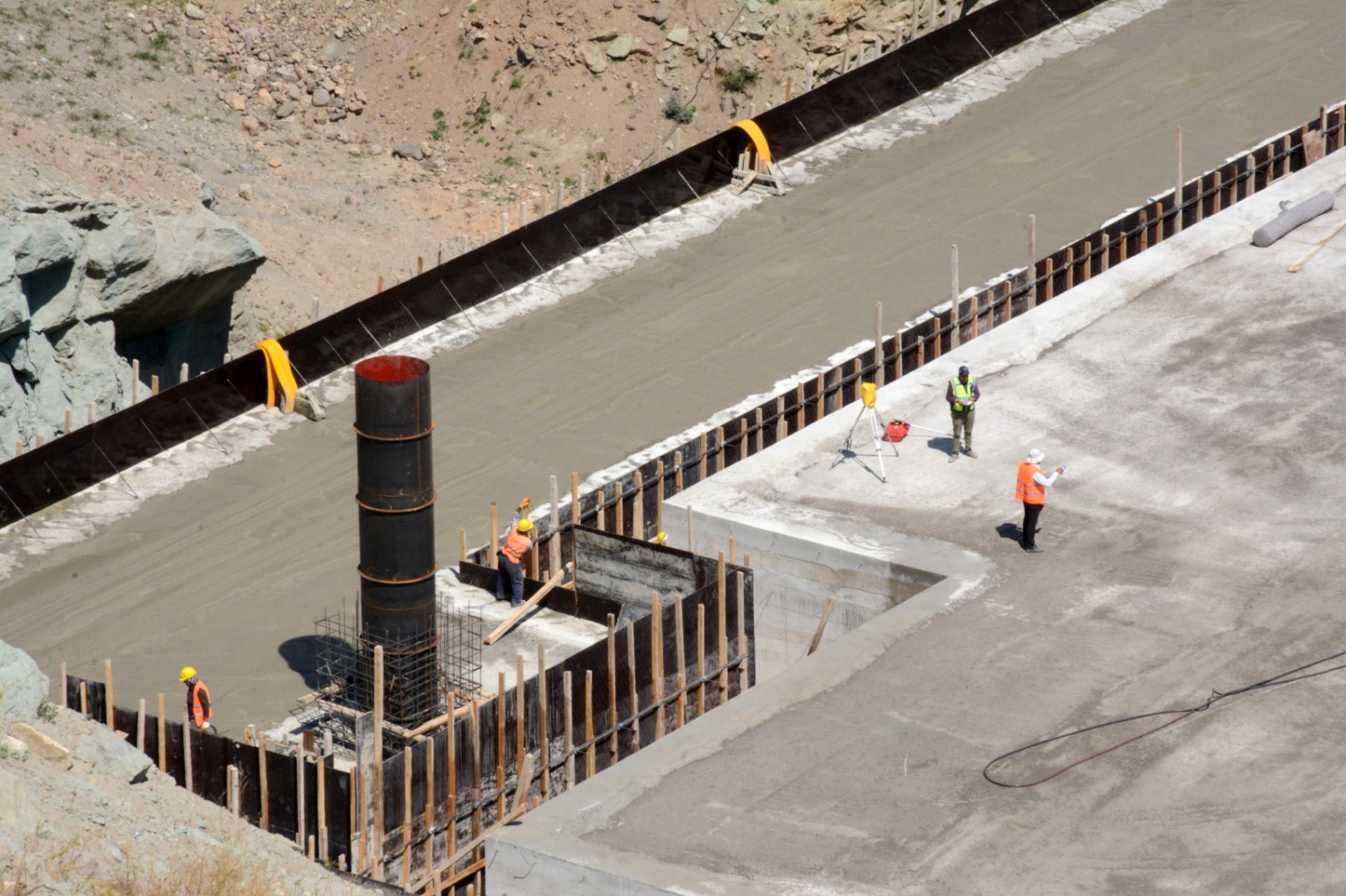 Bahçecik Barajında çalışmalar sürüyor 4