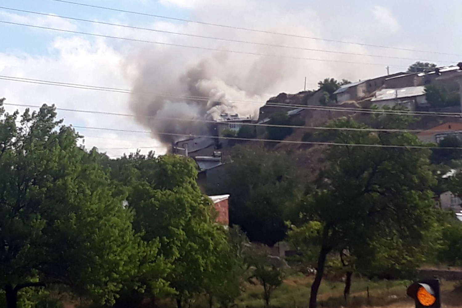 Tekke’de korkutan yangın 1