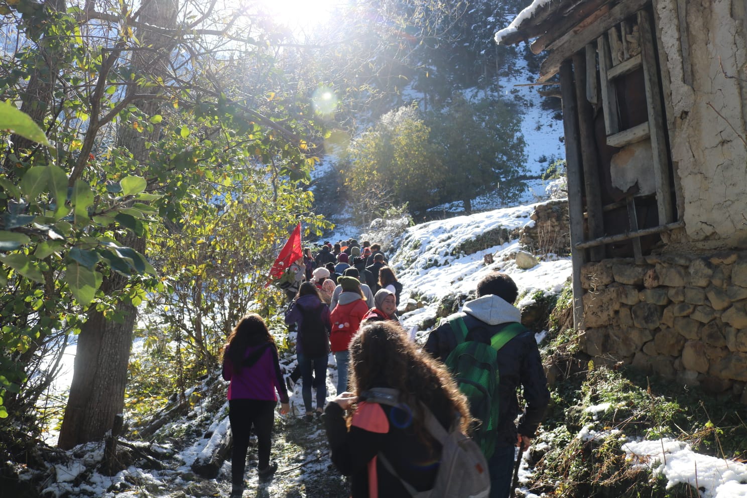 Gümüşhaneli dağcılar Zigana’da sonbahar ve kışı bir arada yaşadı 8