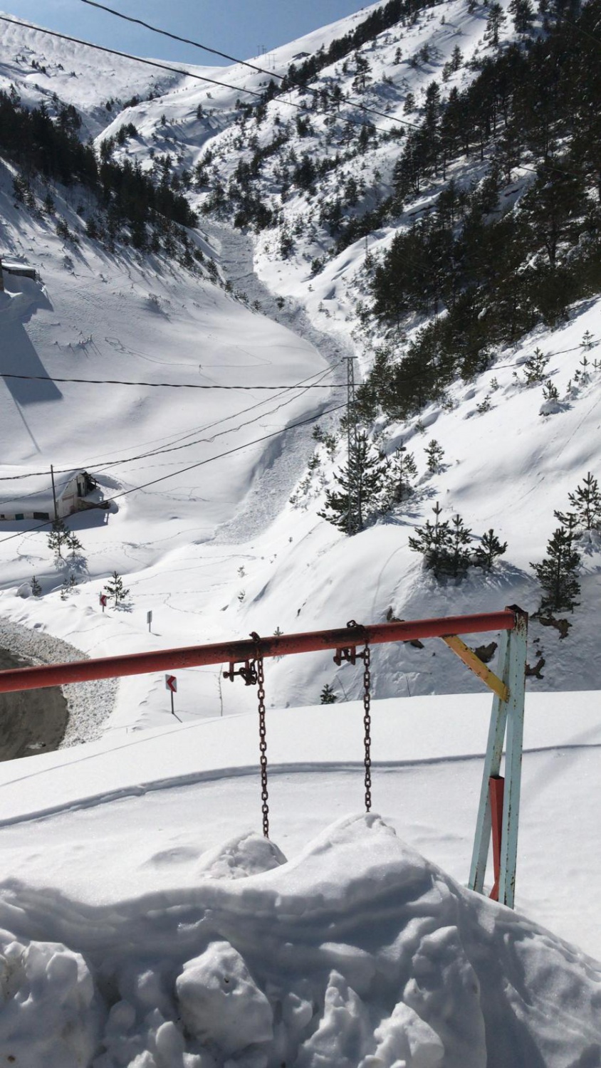10 kişiye mezar olmuştu... Zigana'da yine aynı noktadan çığ geldi 2