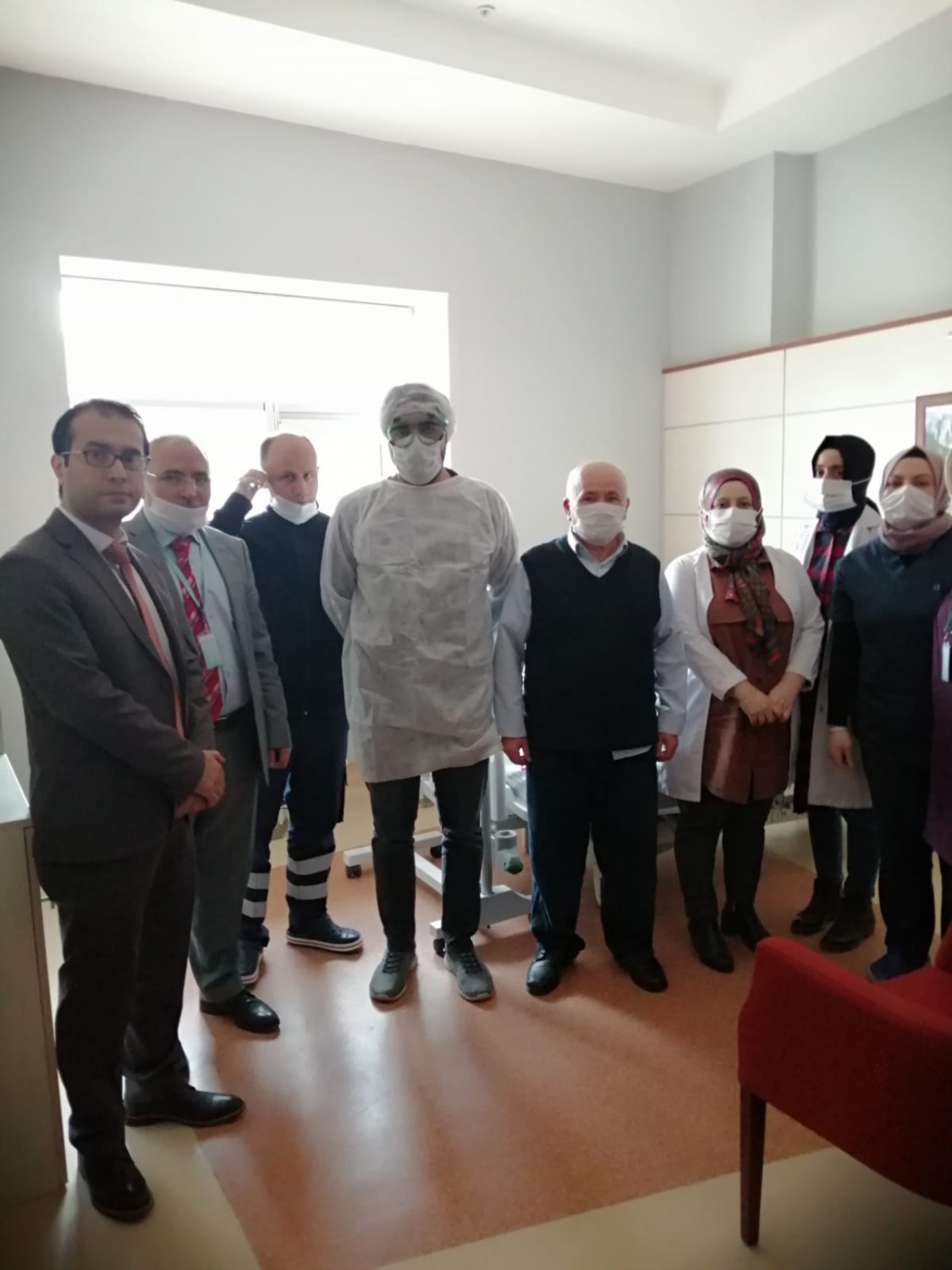 Gümüşhane Devlet Hastanesinde koronavirüs tatbikatı 1