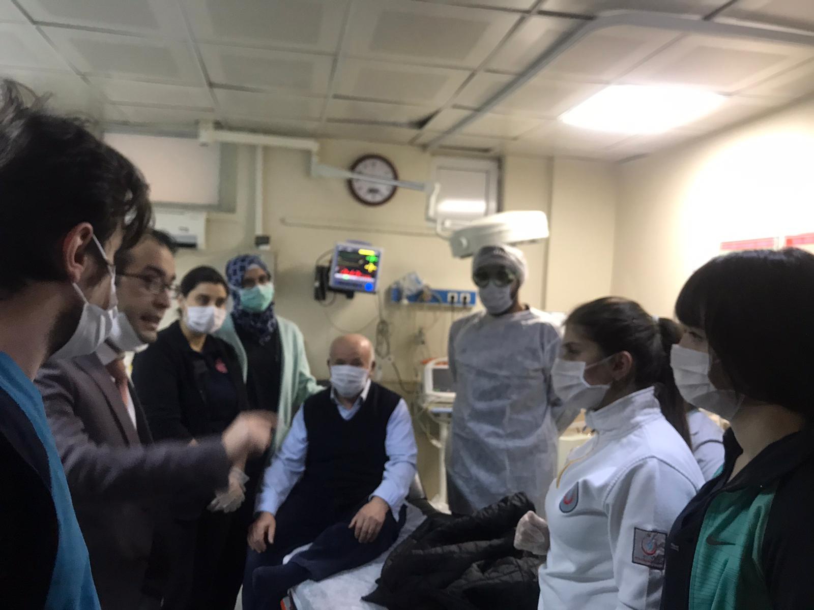 Gümüşhane Devlet Hastanesinde koronavirüs tatbikatı 7