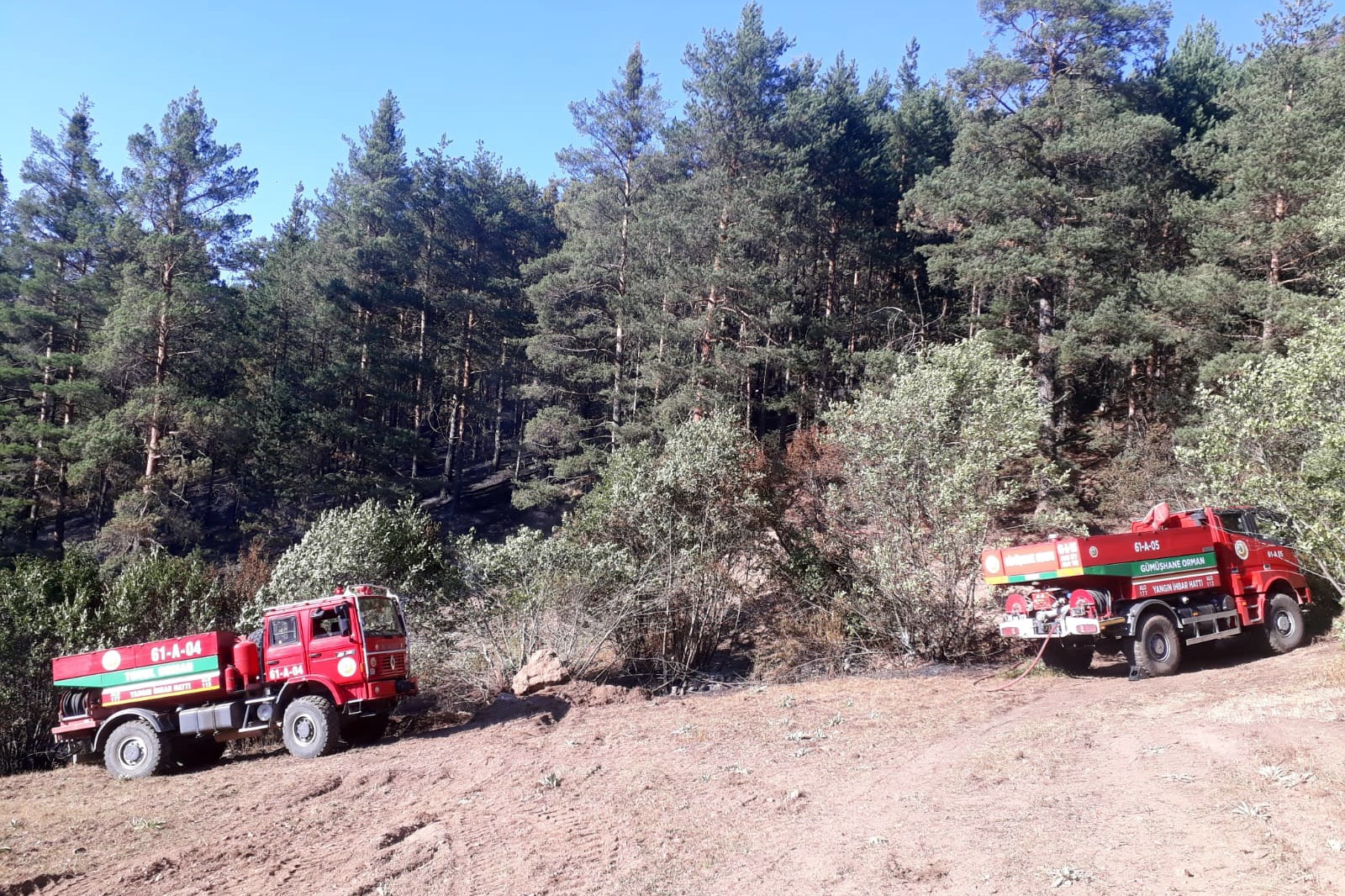 Gümüşhane’den ardı ardına yangın haberleri 16