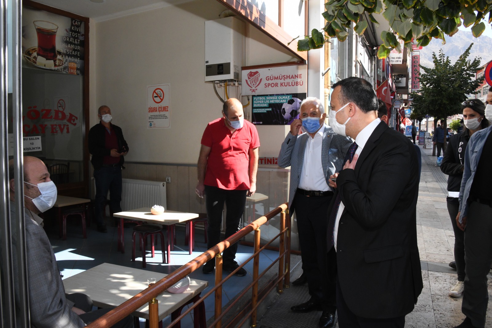 Gümüşhane'de Covid-19 denetimi 2