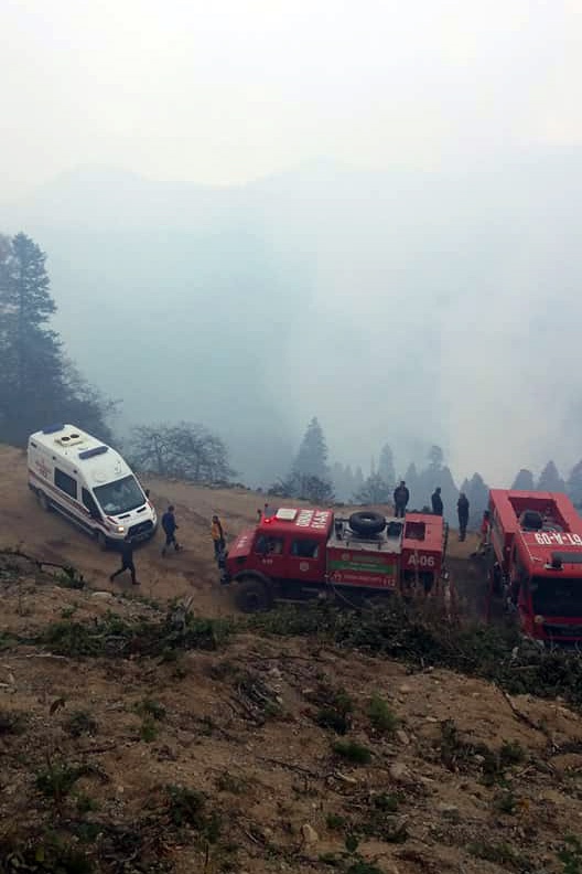 Kürtün’deki yangınlar kontrol altına alındı 2