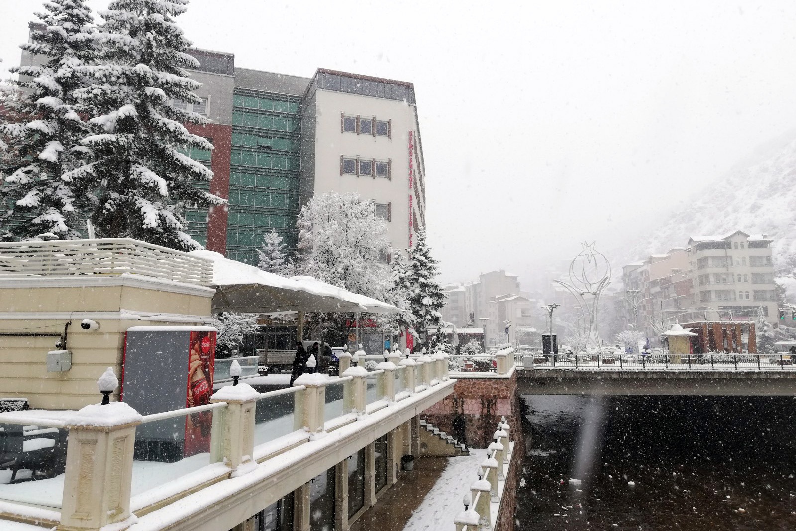 Gümüşhane’de etkili kar yağışı 1
