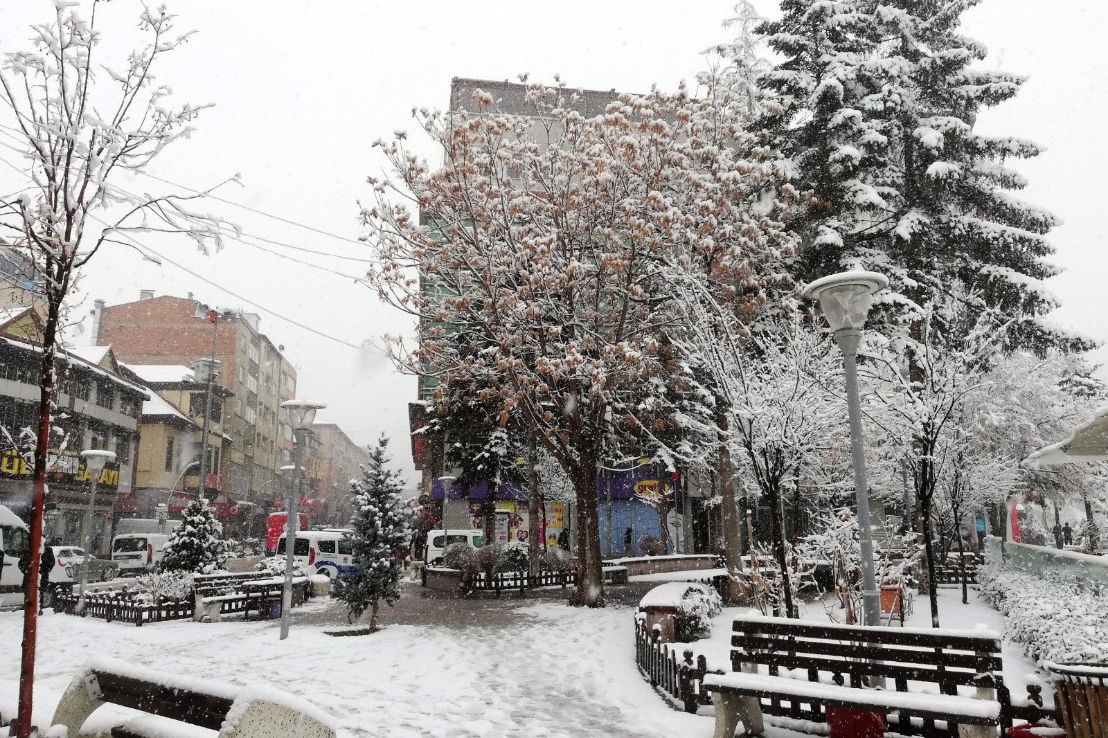 Gümüşhane’de etkili kar yağışı 5