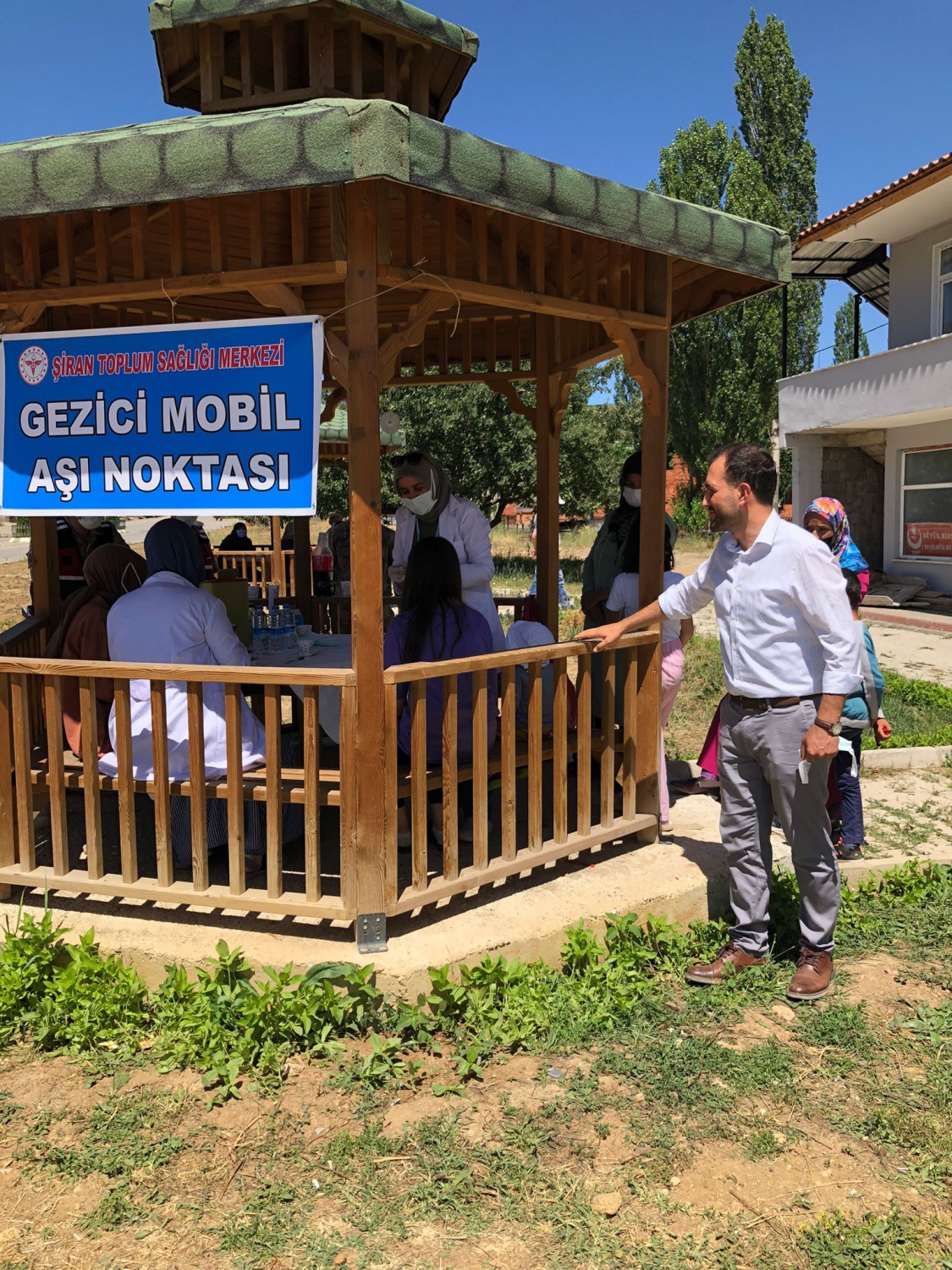 Şiran’ın köylerinde aşı noktaları oluşturuldu 7