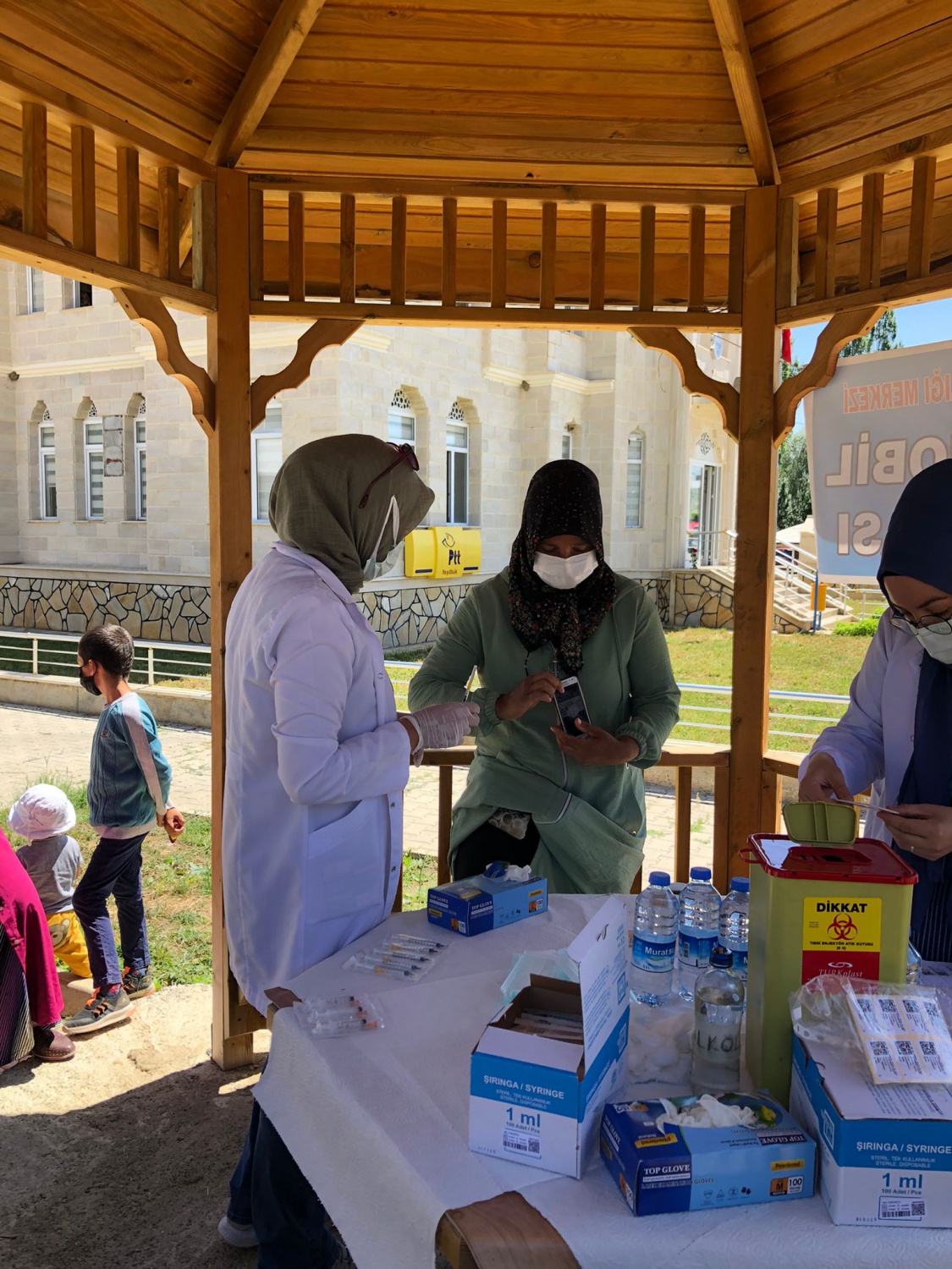 Şiran’ın köylerinde aşı noktaları oluşturuldu 3