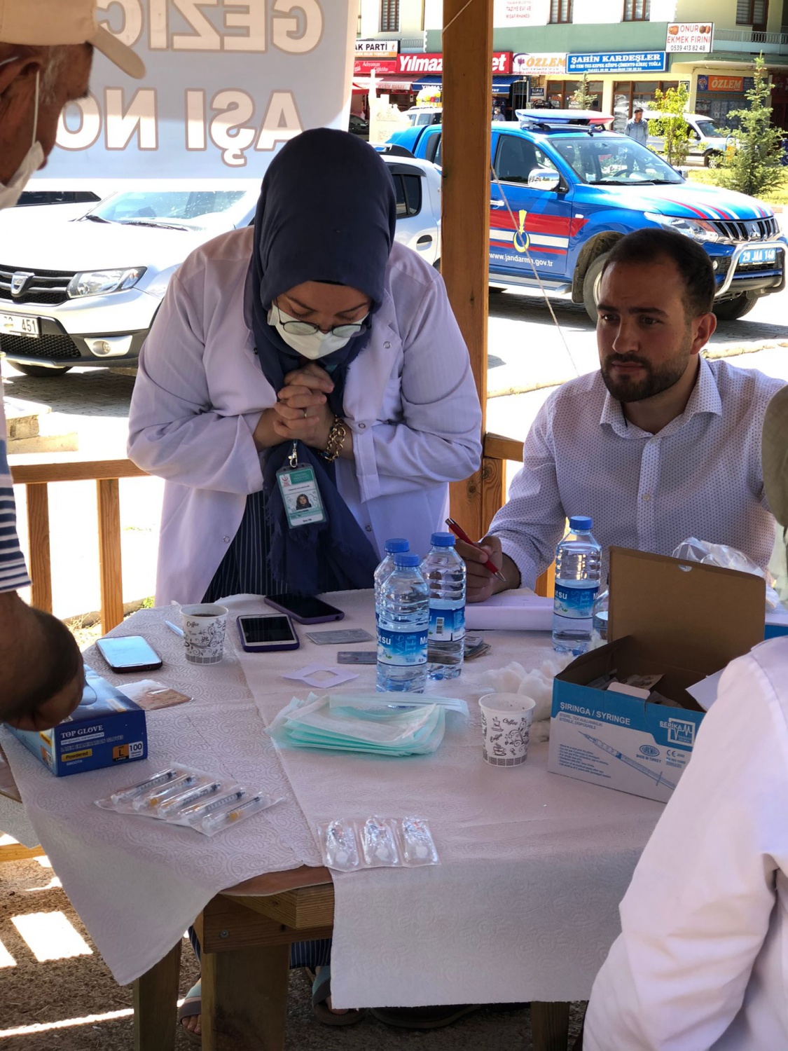 Şiran’ın köylerinde aşı noktaları oluşturuldu 1