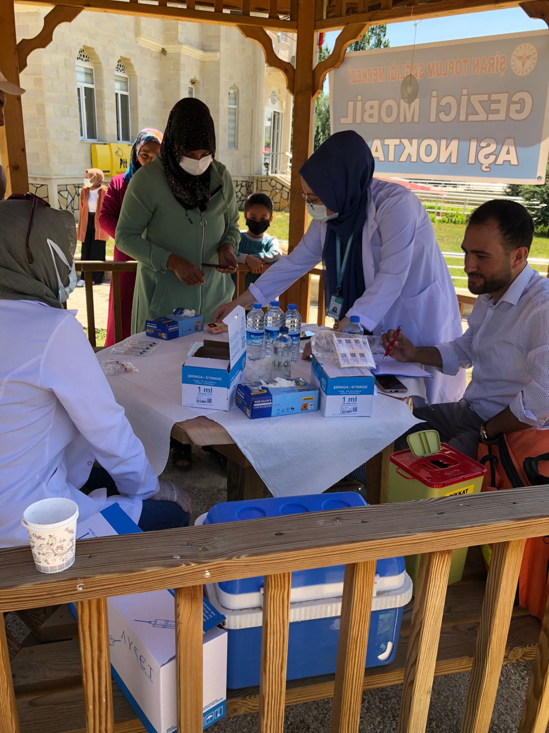 Şiran’ın köylerinde aşı noktaları oluşturuldu 4