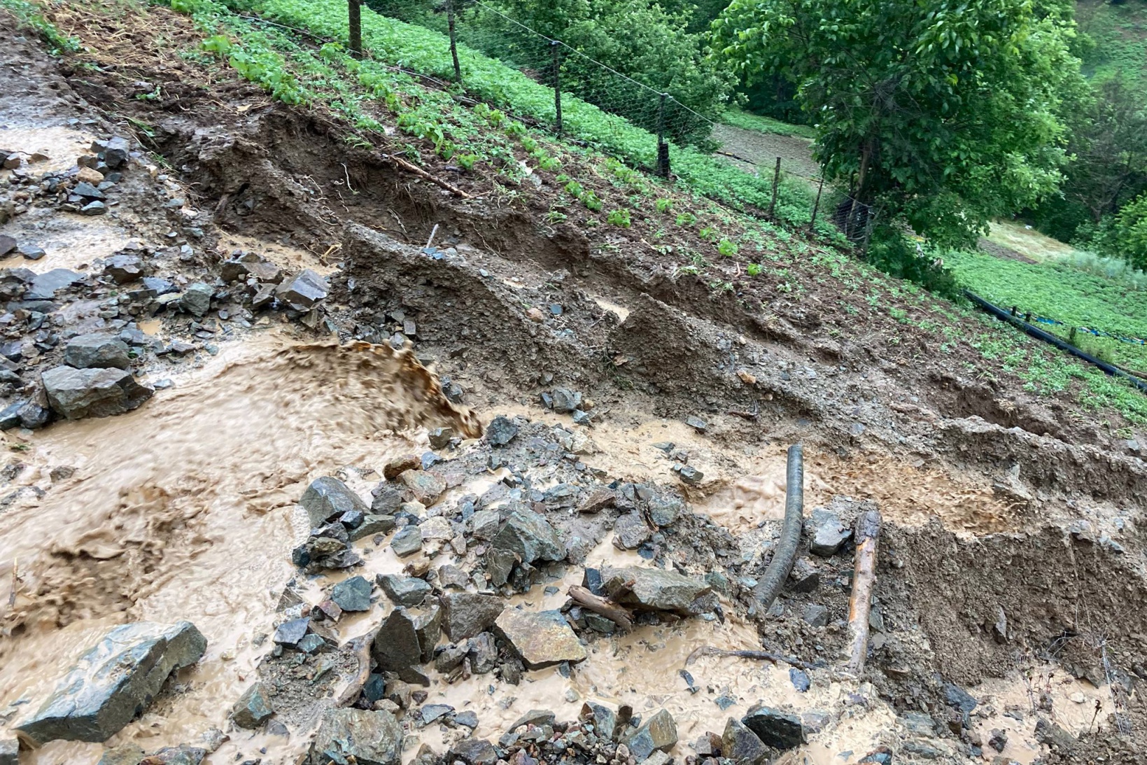 Gümüşhane’de aşırı yağış sele neden oldu 6