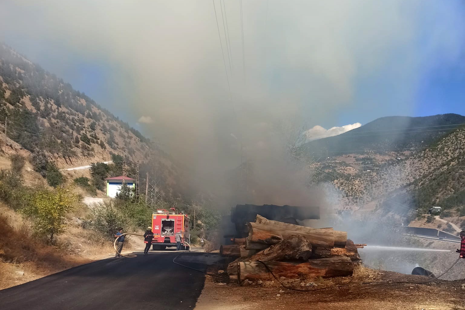 Torul’da yangın 1