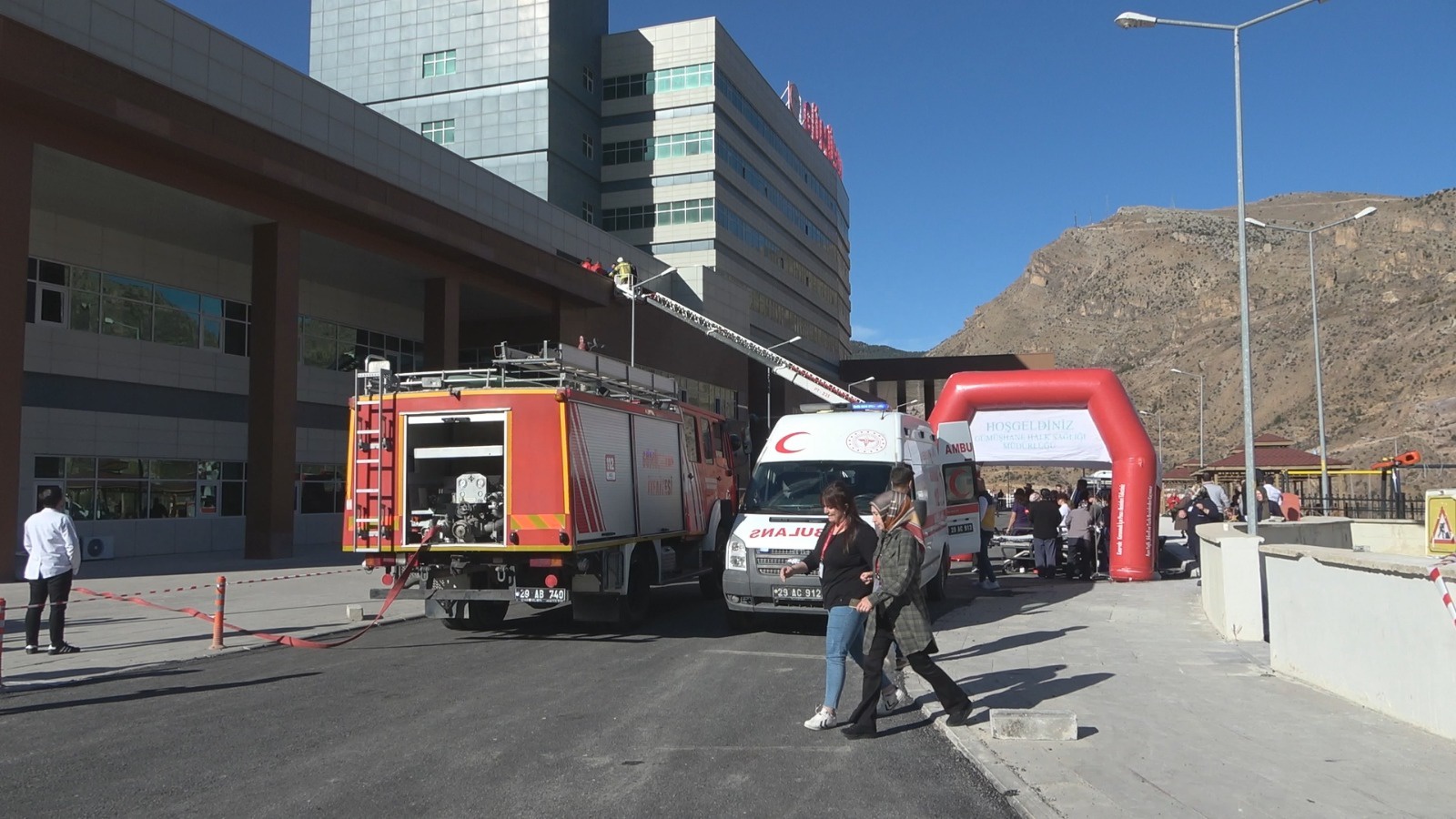 Gümüşhane Devlet Hastanesi’nde yangın tatbikatı 5