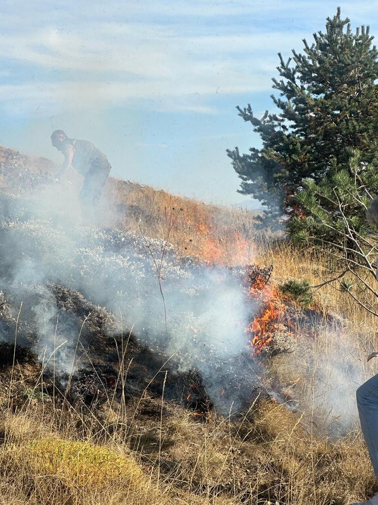 Gümüşhane’de yine örtü yangını 2