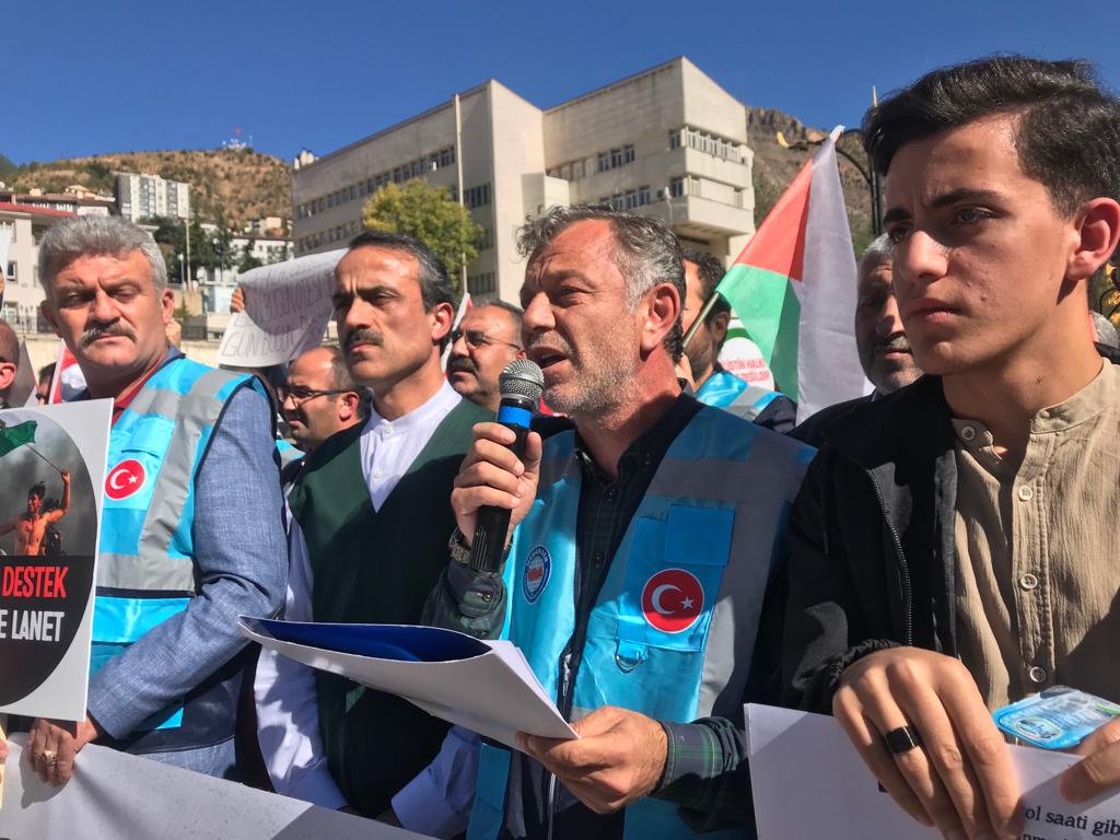 Gümüşhane’de Filistin’e destek yürüyüşü düzenlendi 1