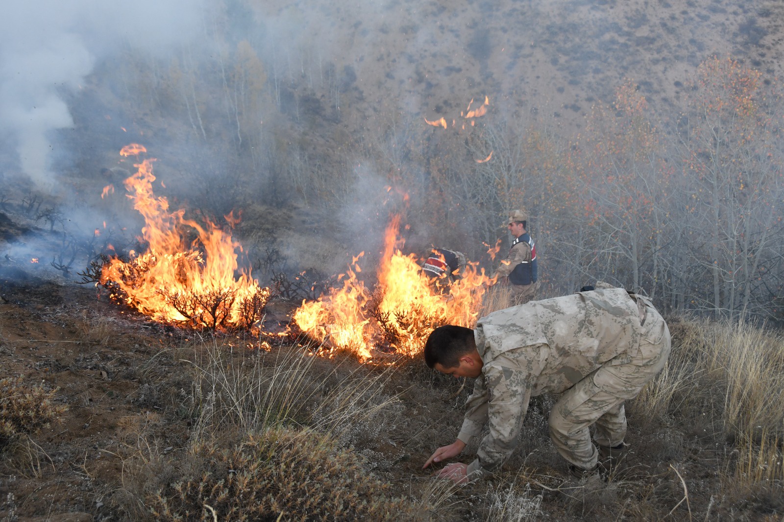 Gümüşhane'deki örtü yangınında 5 hektarlık alan zarar gördü 6