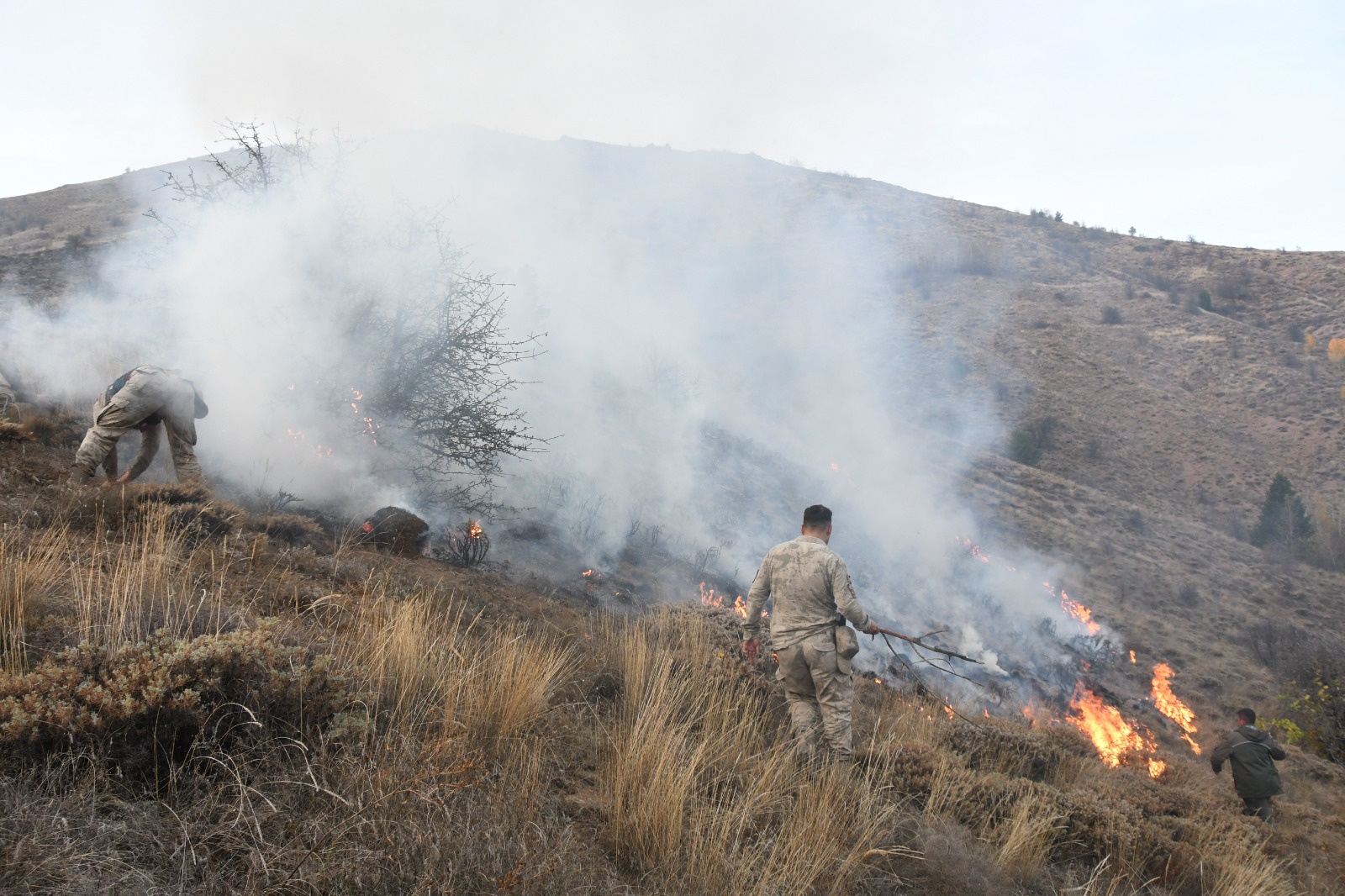 Gümüşhane'deki örtü yangınında 5 hektarlık alan zarar gördü 4