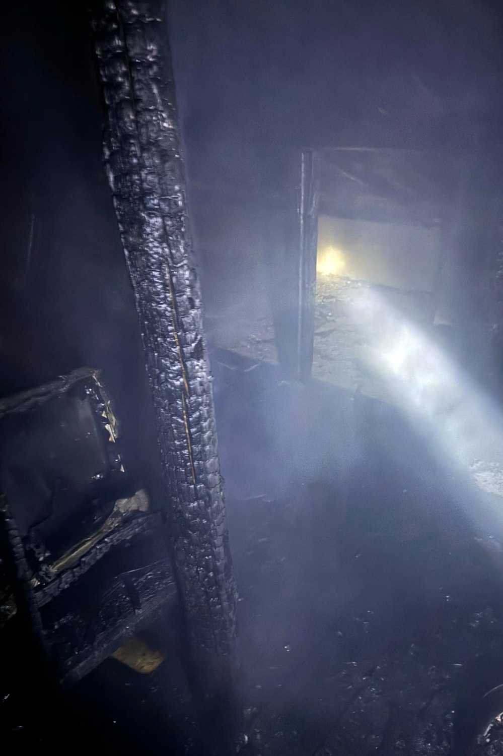 Gümüşhane’de odunluk ve çatı yangını korkuttu 2