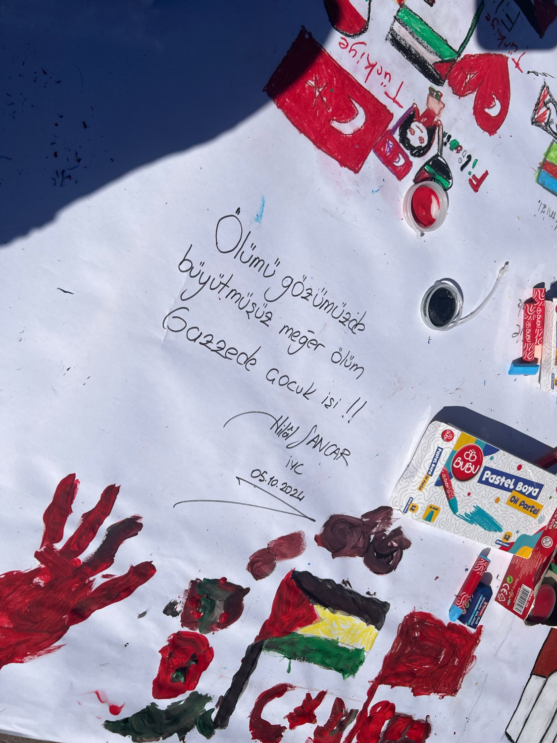 Gümüşhane'de "Filistinli Çocuklar için çiz" etkinliği düzenlendi 4