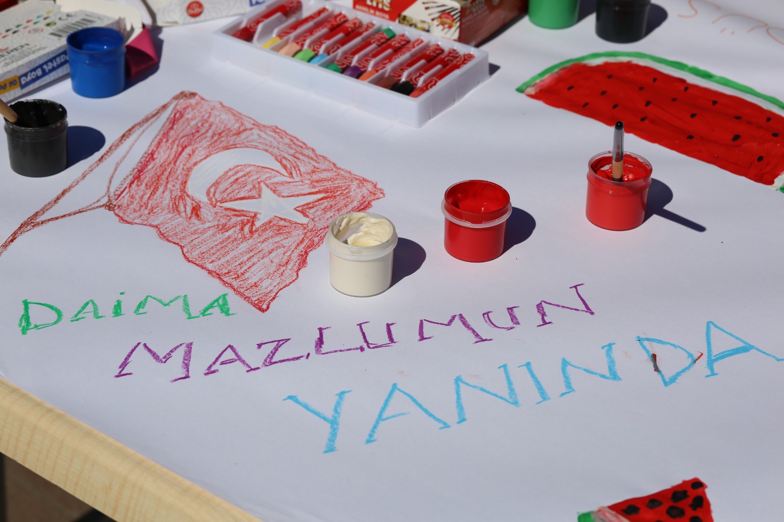 Gümüşhane'de "Filistinli Çocuklar için çiz" etkinliği düzenlendi 20