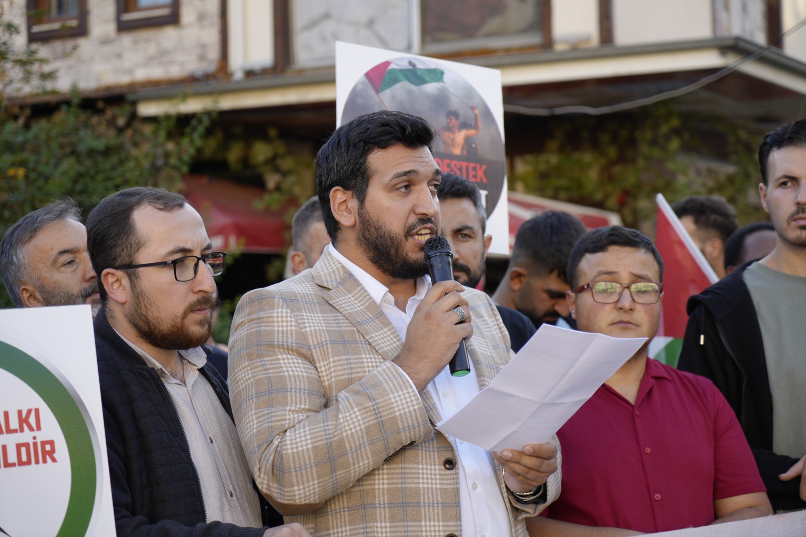 Gümüşhaneliler Filistin’e destek için yürüdü  1