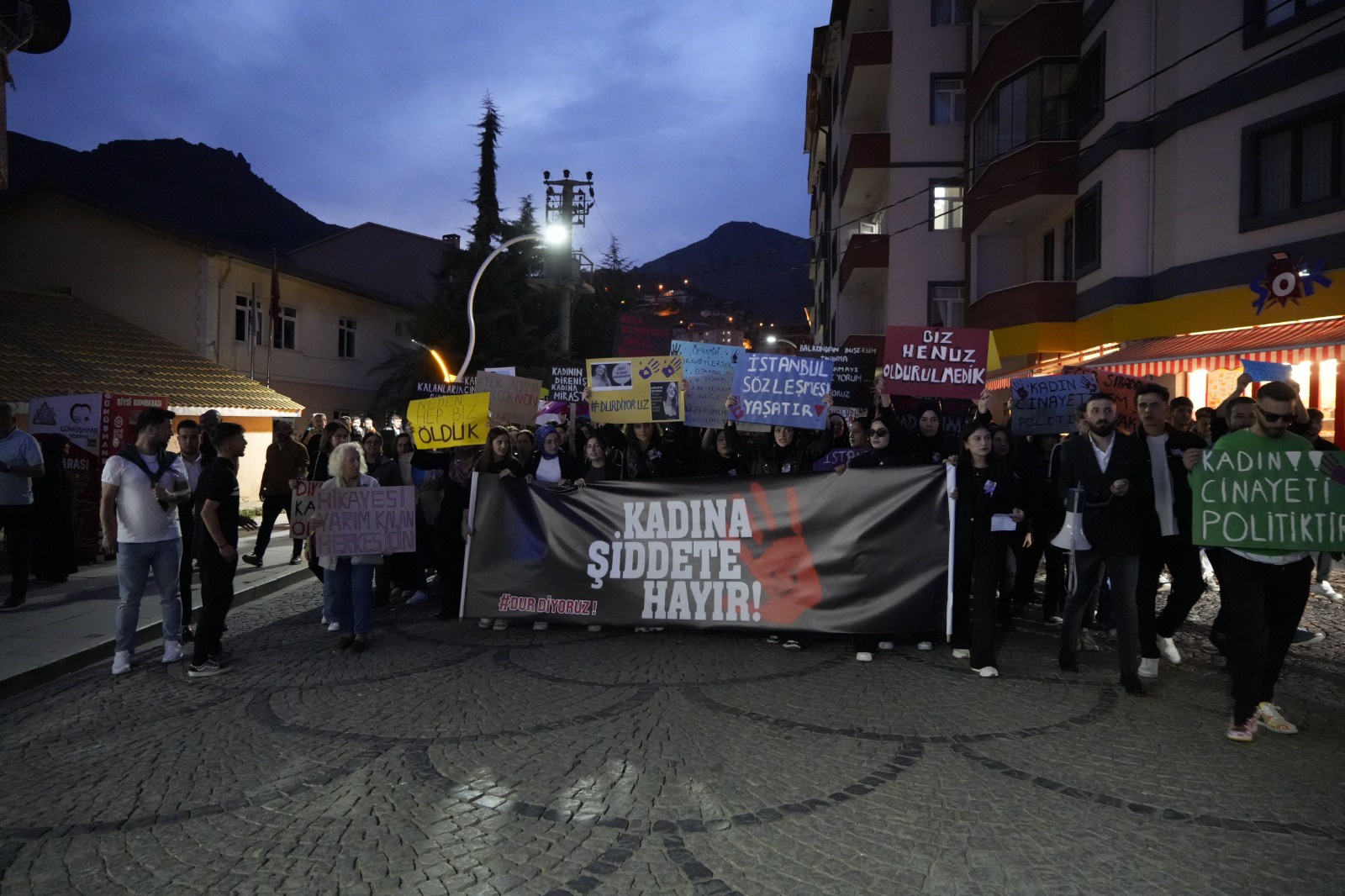 Gümüşhane’de kadınlar şiddete dur demek için yürüdü 6