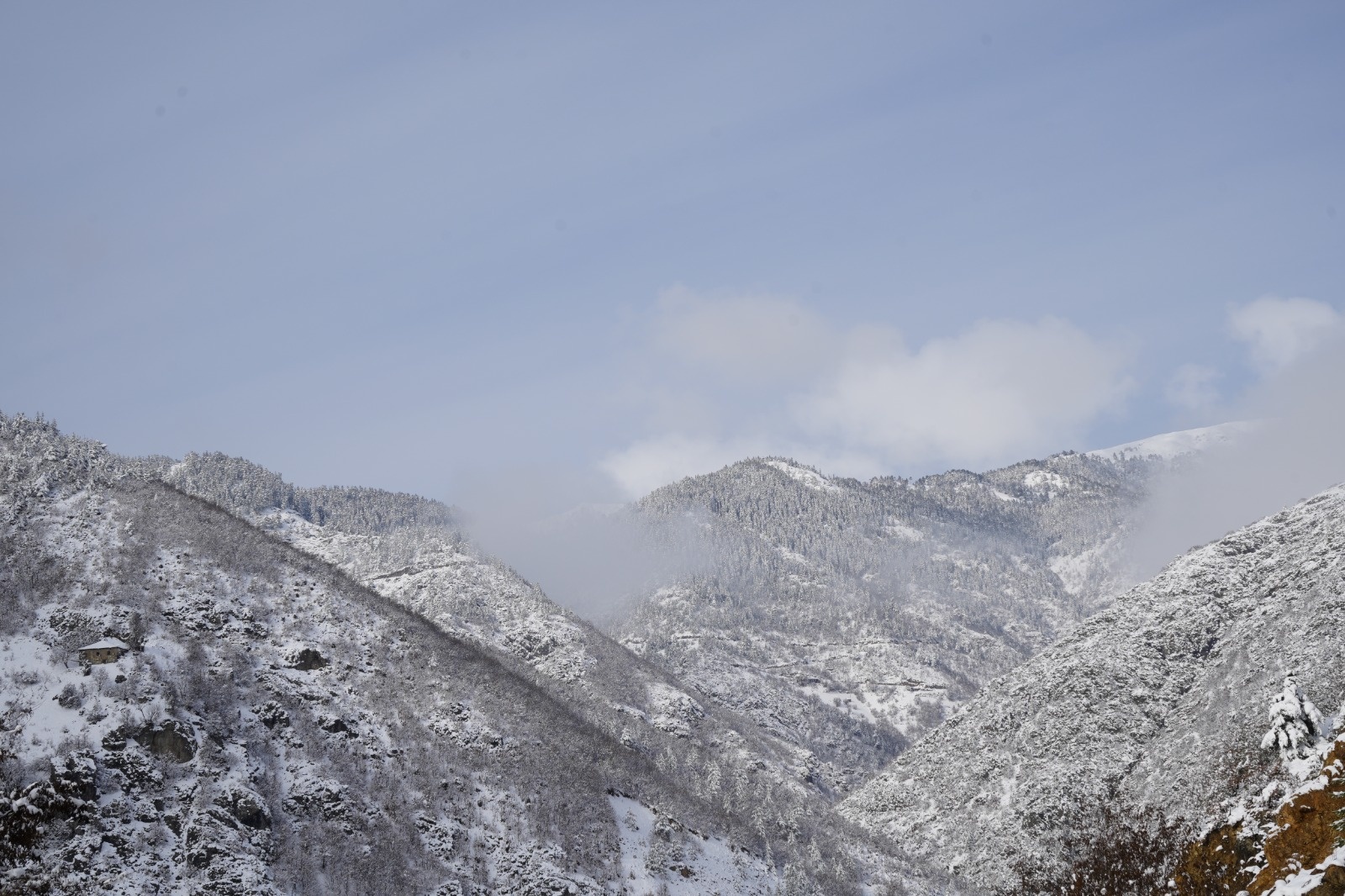 Zigana Dağı kar yağışının ardından eşsiz güzelliğe büründü 14