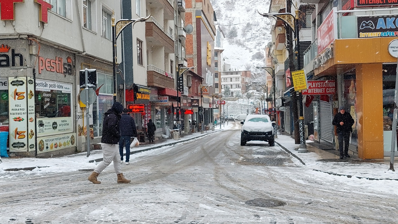 Gümüşhane’de kar yağışı etkili oldu 3