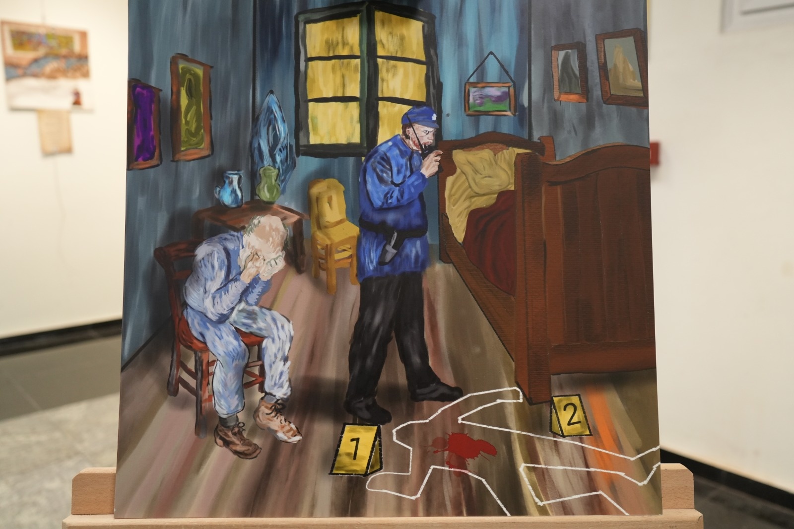 Gümüşhane’de polis memurlarından ‘Polisin Sanat Yönü’ sergisi 2