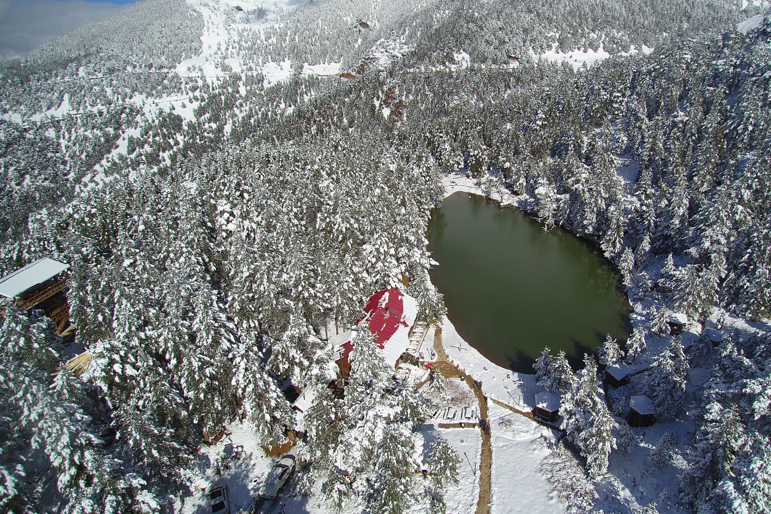 Limni Gölü beyaz cenneti andırıyor 36