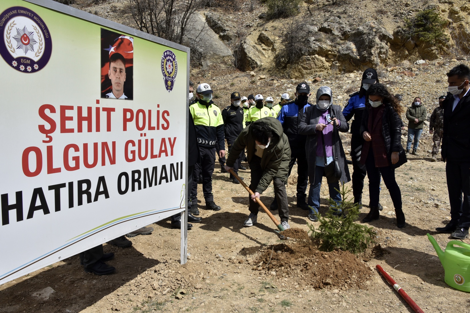 Gümüşhane’de Polis Haftası kapsamında fidan dikildi, lokma dağıtıldı 11