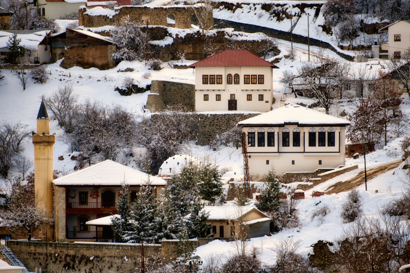Tarihi kentte kış güzelliği 2