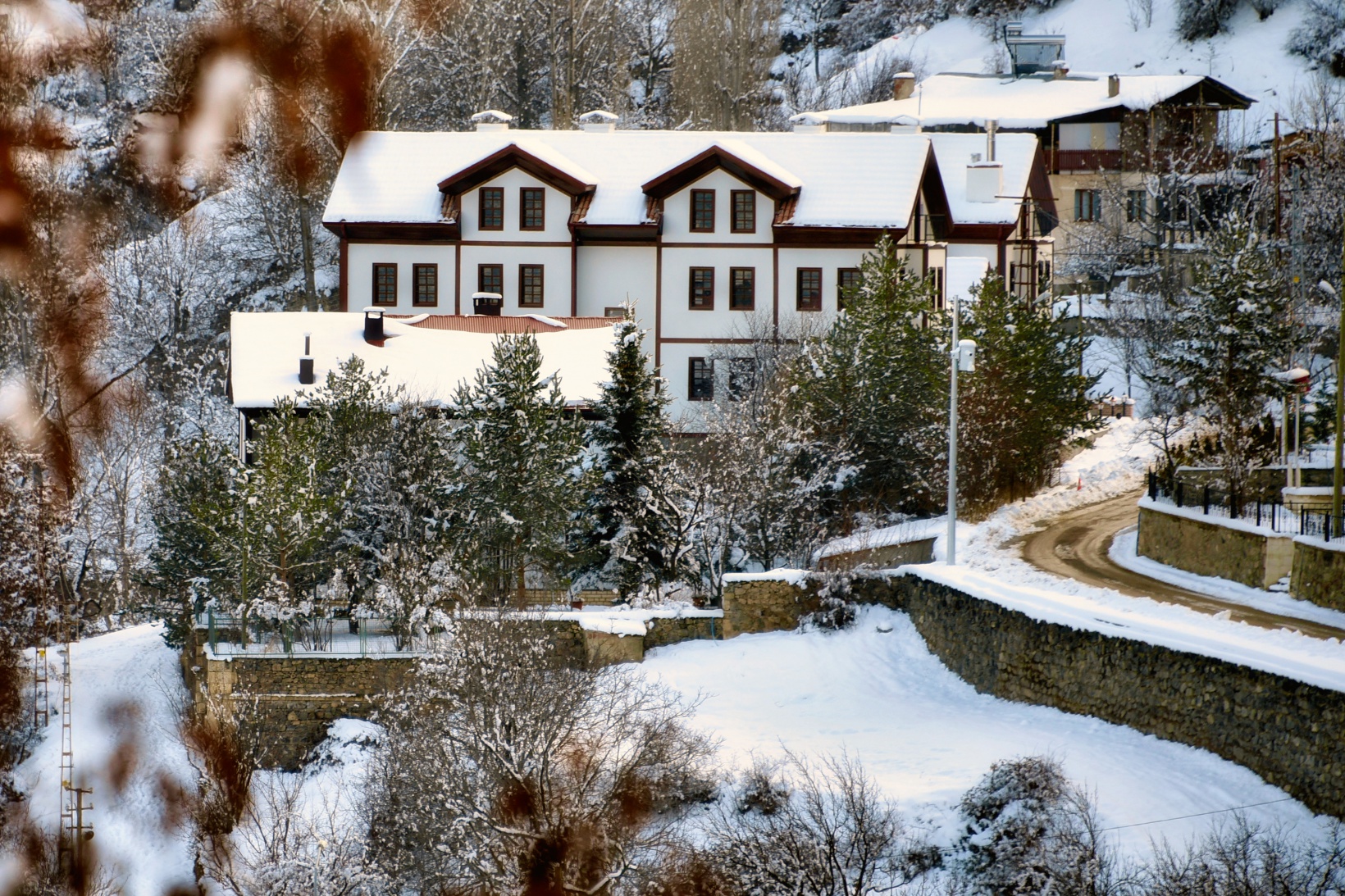 Tarihi kentte kış güzelliği 8