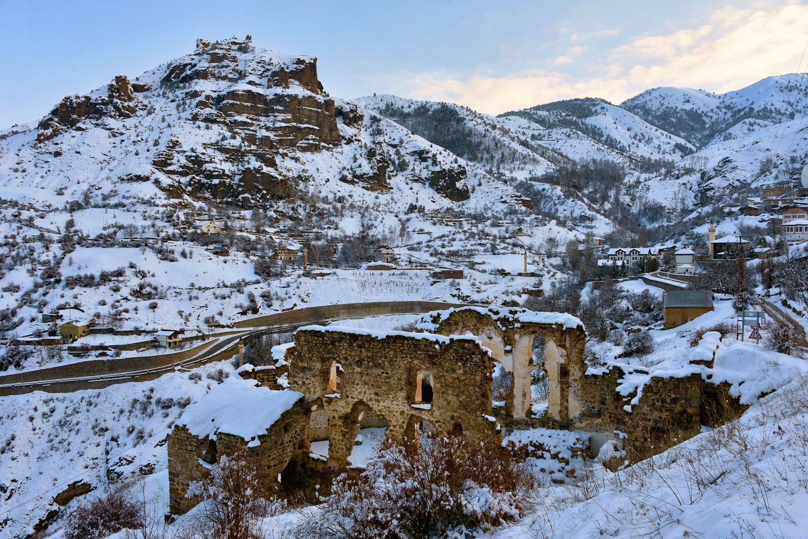 Tarihi kentte kış güzelliği 25