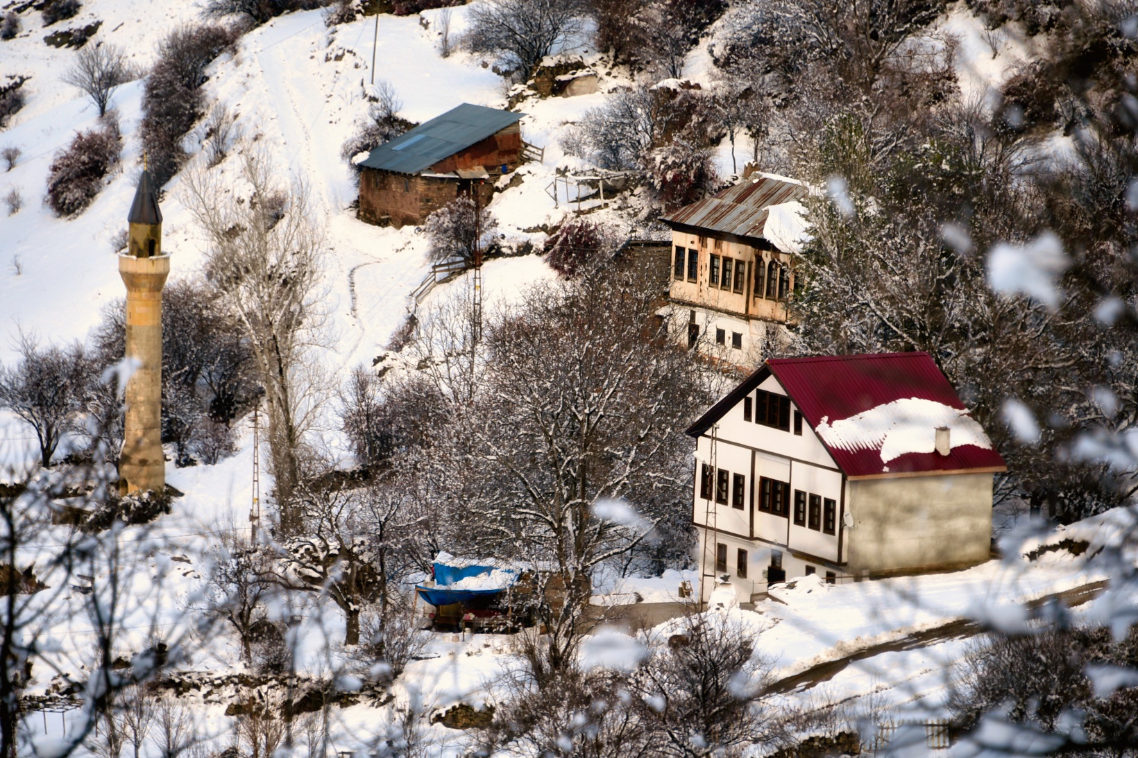 Tarihi kentte kış güzelliği 3
