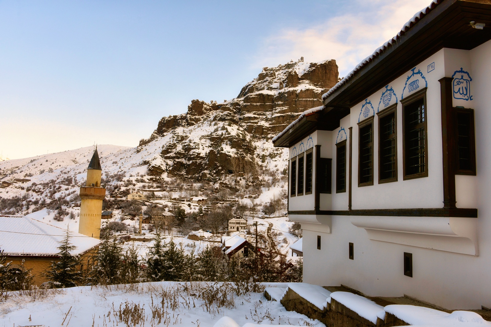 Tarihi kentte kış güzelliği 14