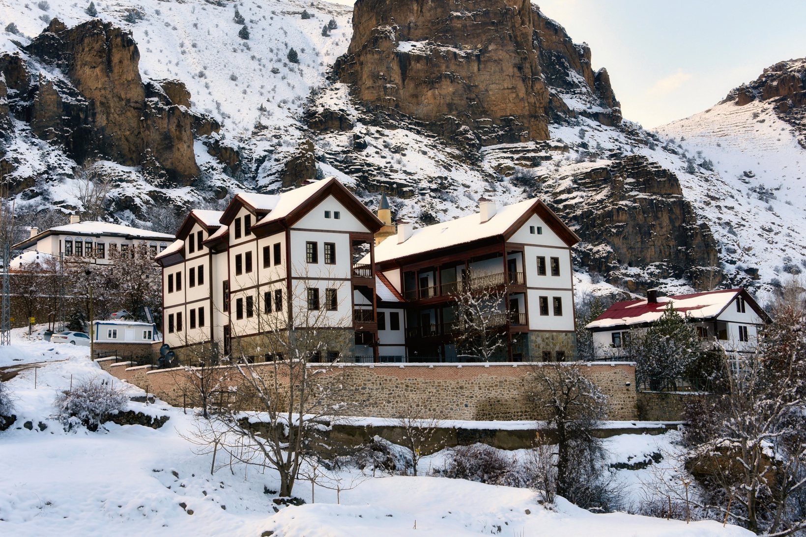 Tarihi kentte kış güzelliği 4