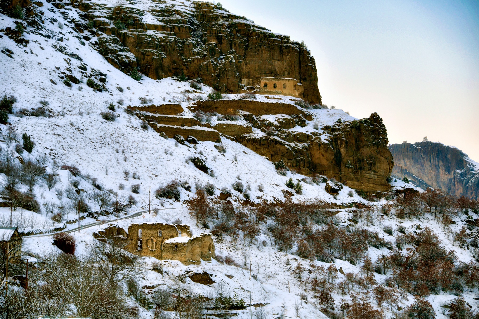 Tarihi kentte kış güzelliği 19