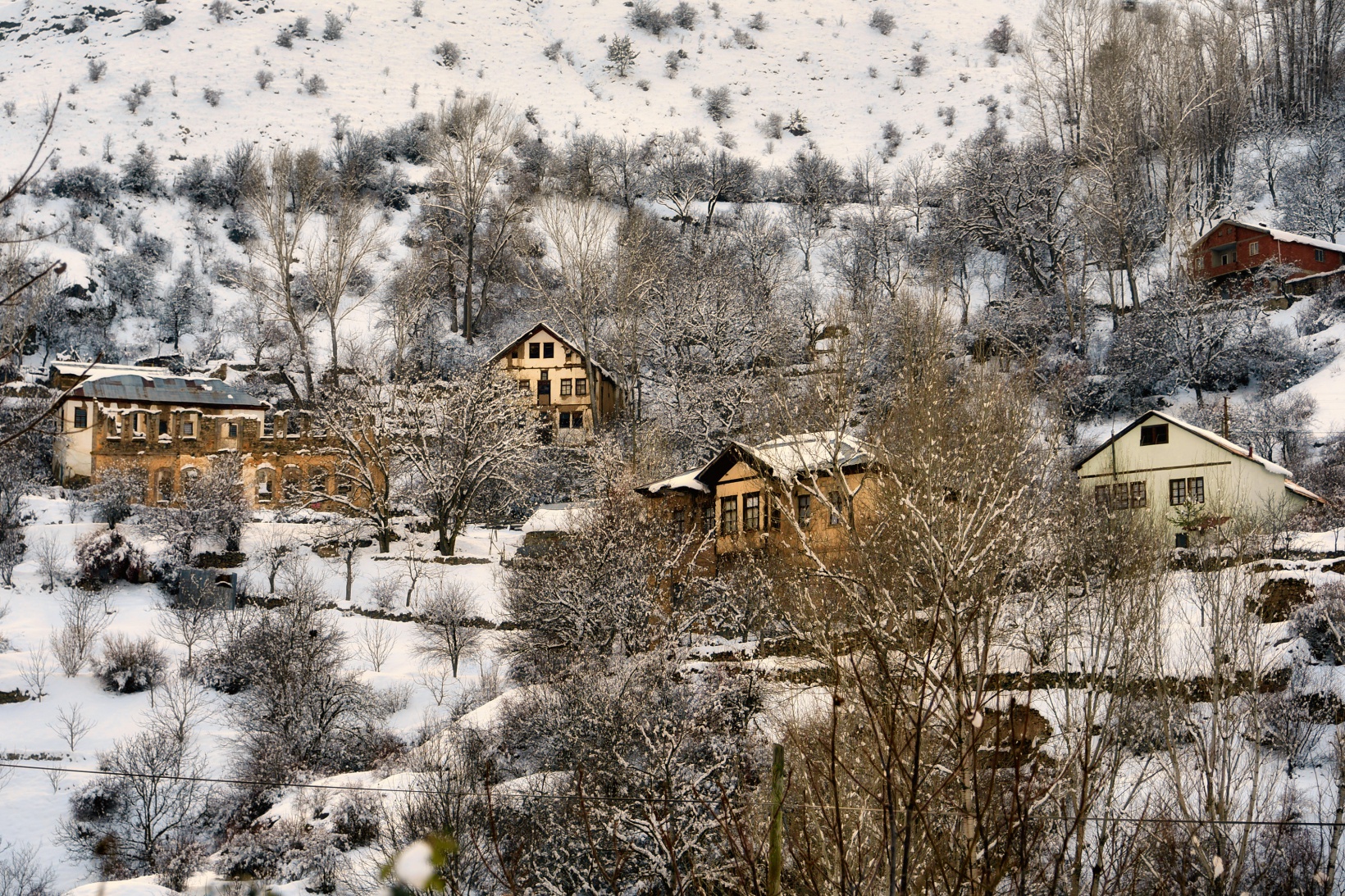 Tarihi kentte kış güzelliği 21