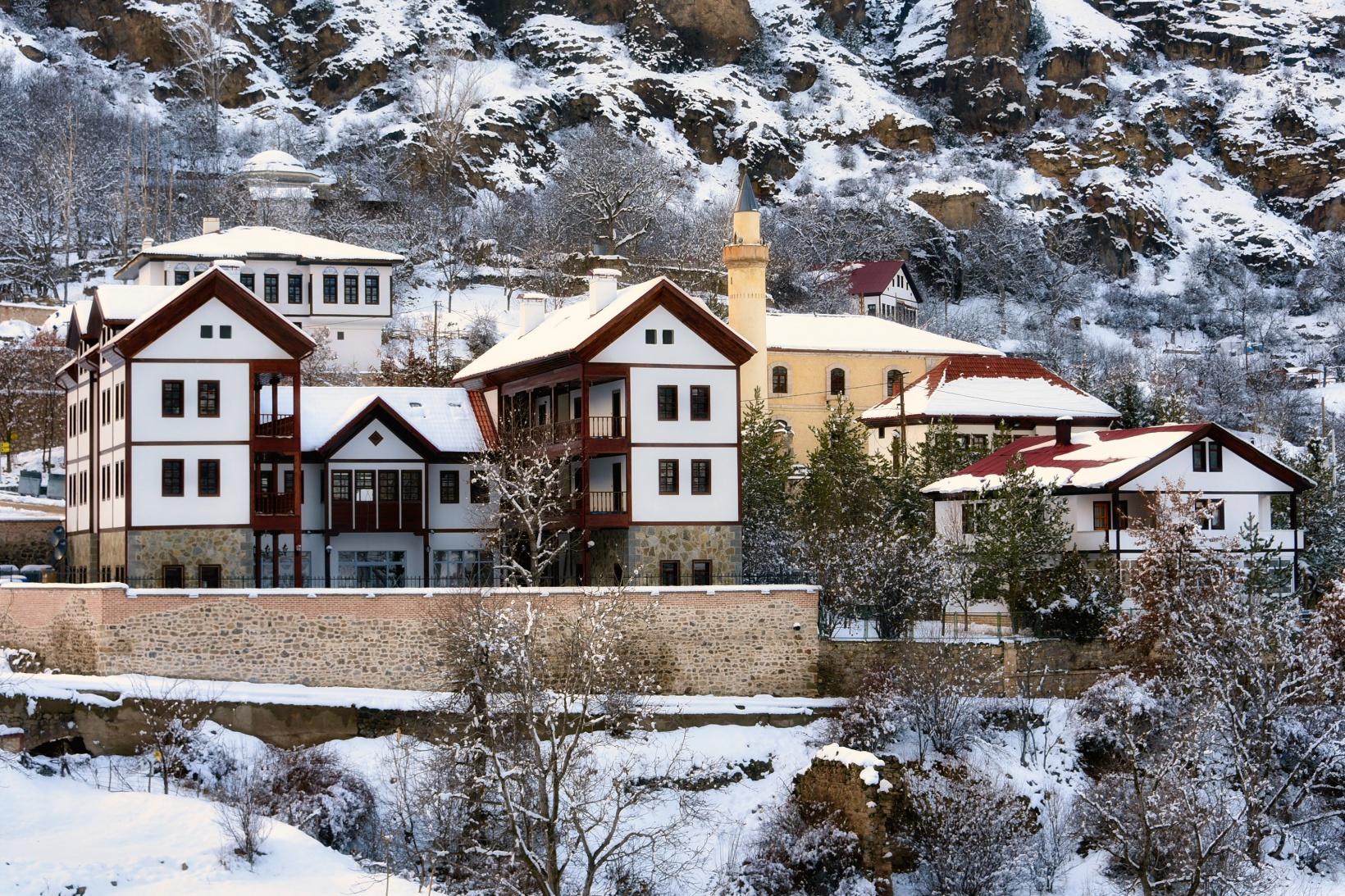 Tarihi kentte kış güzelliği 23